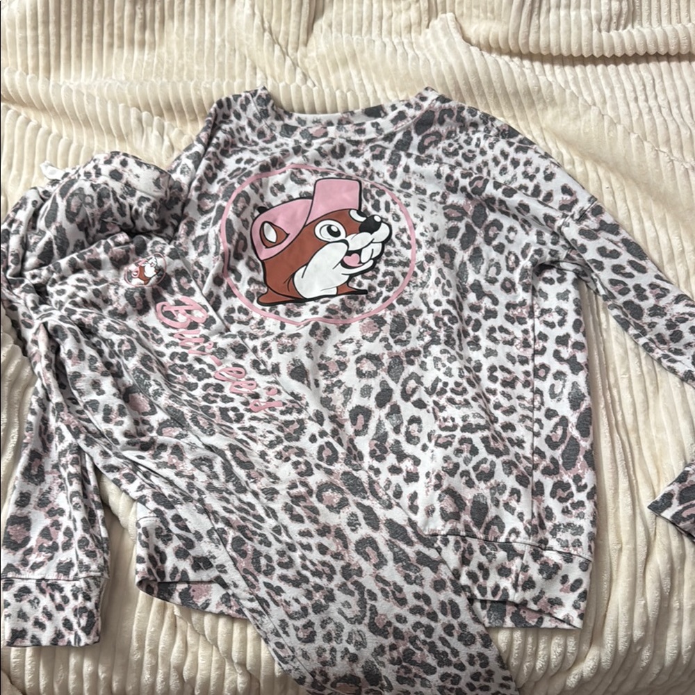 Leopard Print Kids Pajamas